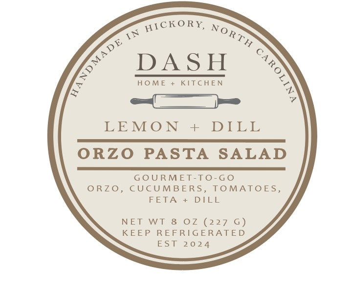 DASH Gourmet-to-Go, Lemon + Dill Orzo Pasta Salad