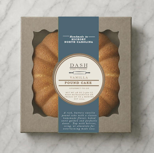 DASH Gourmet-to-Go, Vanilla Pound Cake