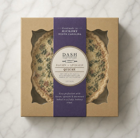 DASH Gourmet-to-Go Bacon & Spinach Quiche