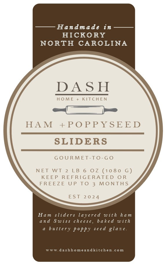 DASH Gourmet-to-Go, Ham and Poppyseed Sliders