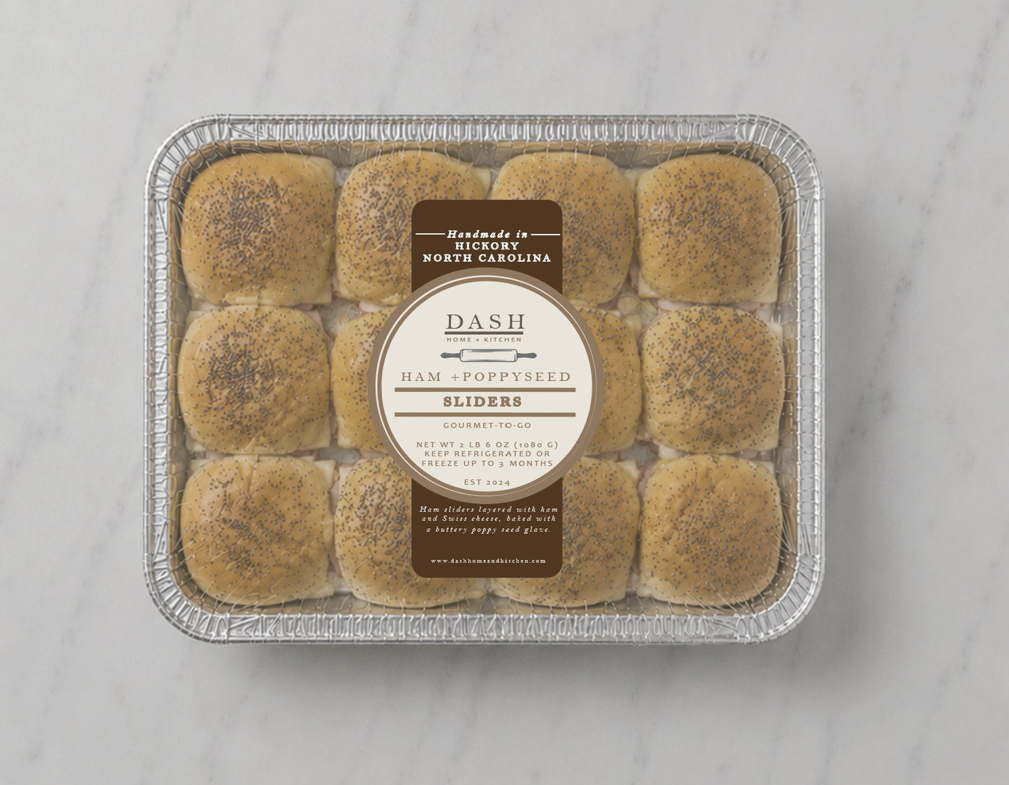 DASH Gourmet-to-Go, Ham and Poppyseed Sliders