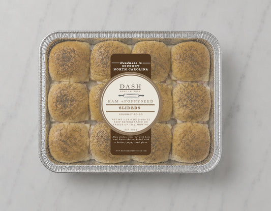 DASH Gourmet-to-Go, Ham and Poppyseed Sliders