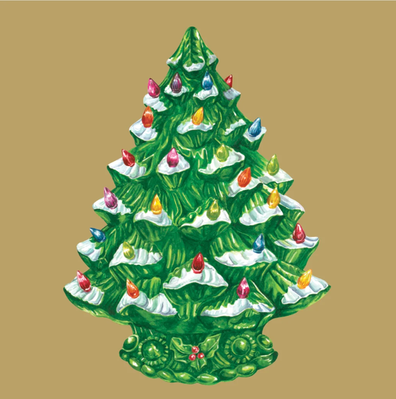 Hester & Cook - Vintage Christmas Tree Napkins