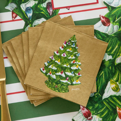 Hester & Cook - Vintage Christmas Tree Napkins