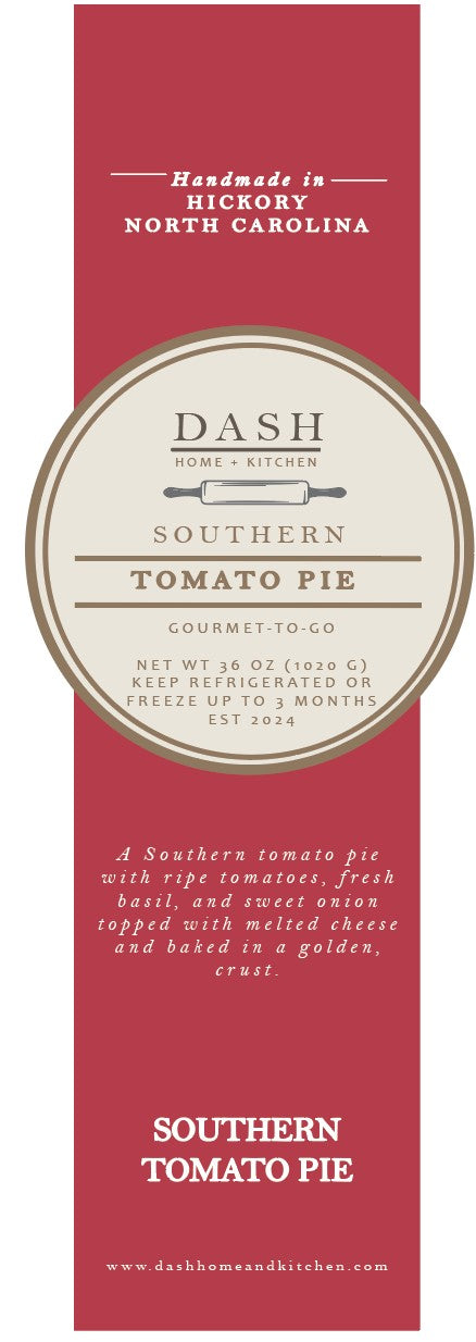 DASH Gourmet-to-Go, Southern Tomato Pie