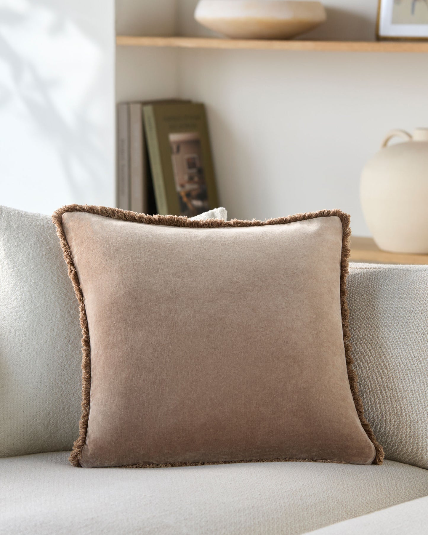 Washed Cotton Velvet Pillow