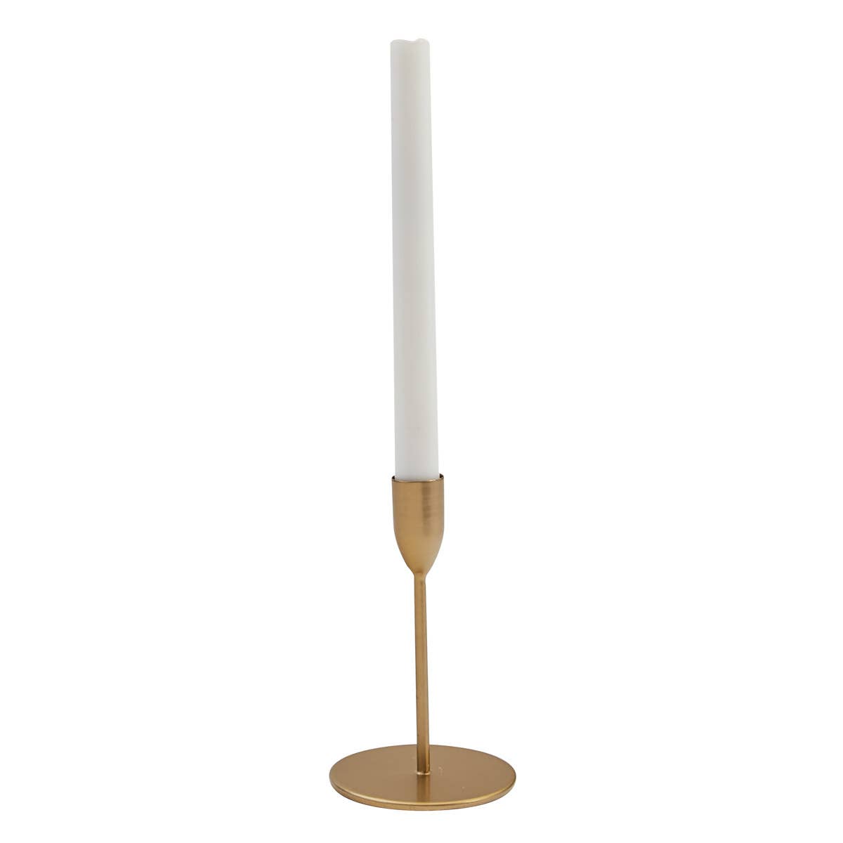 Gold Taper Candle Holder Short