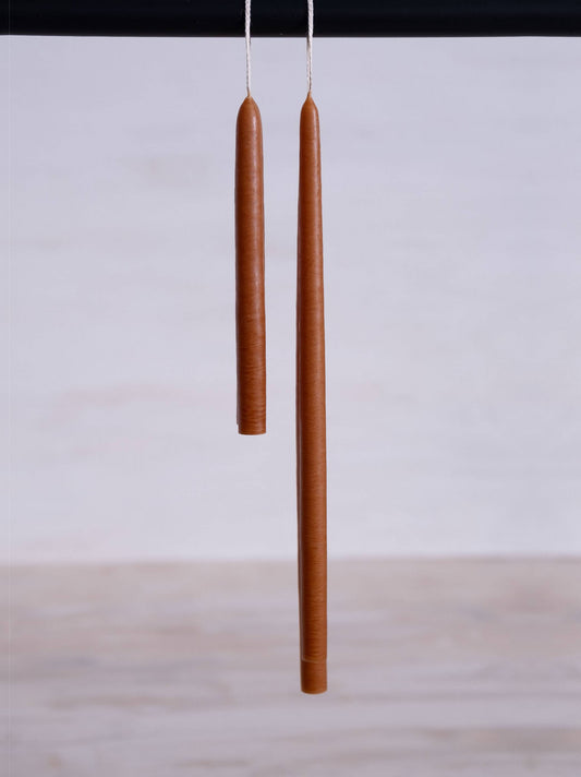 Skinny Tapered Candles - Camel